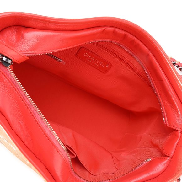 Chanel Orange Quilted Aged Calfskin Large Gabrielle Hobo - Picture 6 of 6
